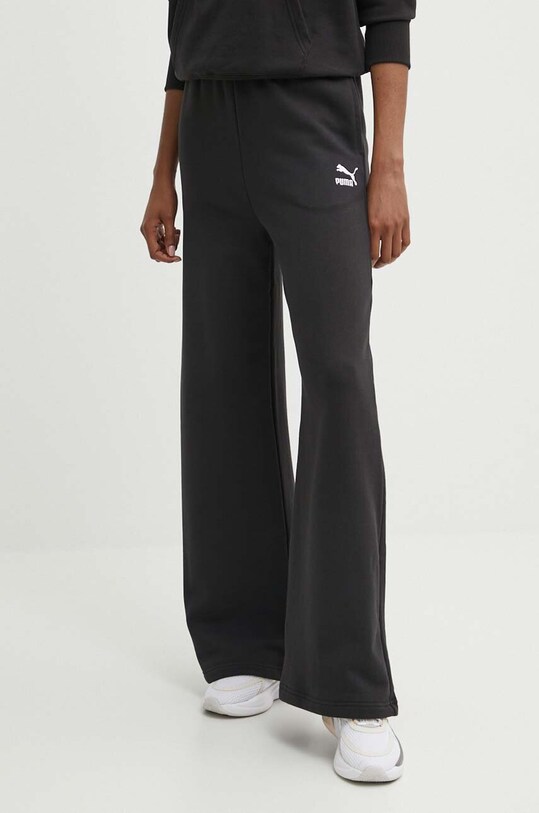 Bavlněné tepláky Puma BETTER CLASSIC pletenina černá 624235
