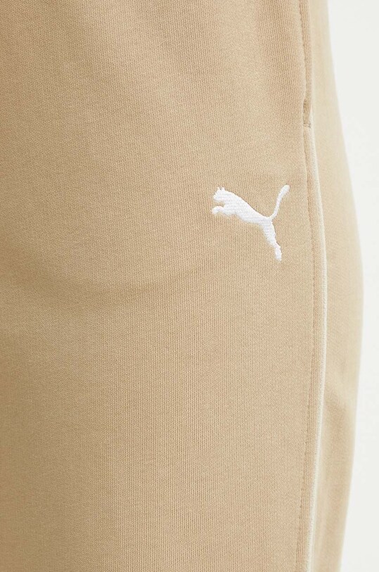 Хлопковые спортивные штаны Puma HER бежевый 677889