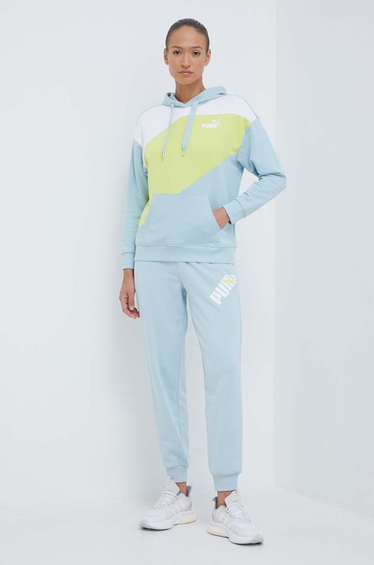 Puma spodnie dresowe 677895 niebieski SS24