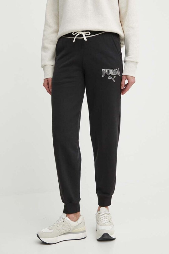 Спортивные штаны Puma SQUAD трикотаж чёрный 677901