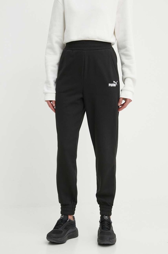 Puma spodnie dresowe dzianina czarny 847093