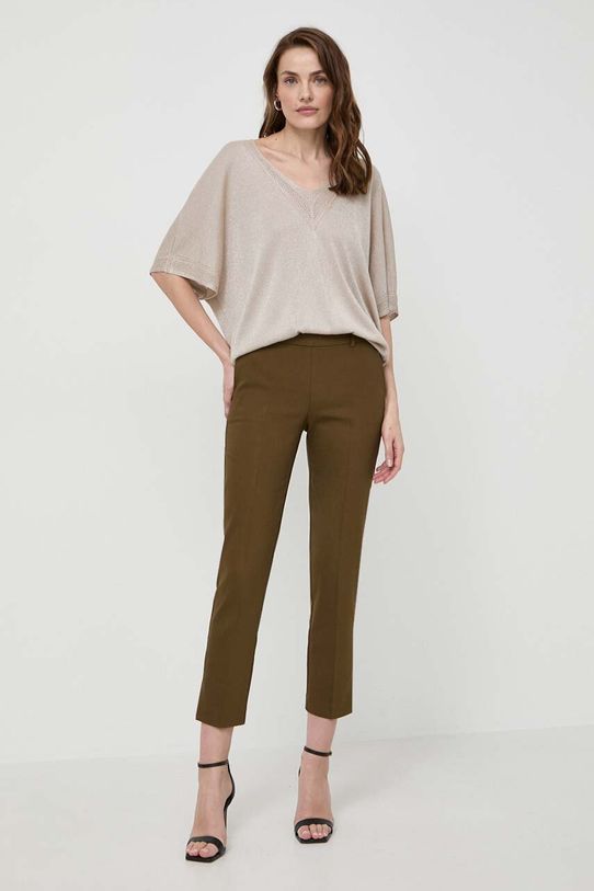 Morgan spodnie PATY.F PATY.F.JUNGLE zielony SS24