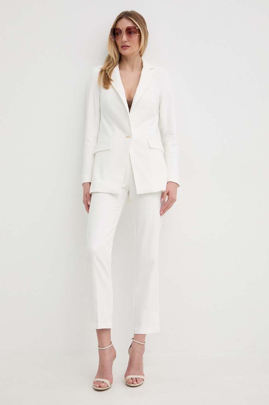 Morgan spodnie PATY.F PATY.F.OFF.WHITE biały SS24