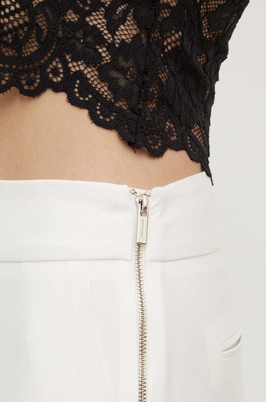 Morgan pantaloni PKIKA.F alb PKIKA.F.OFF.WHITE