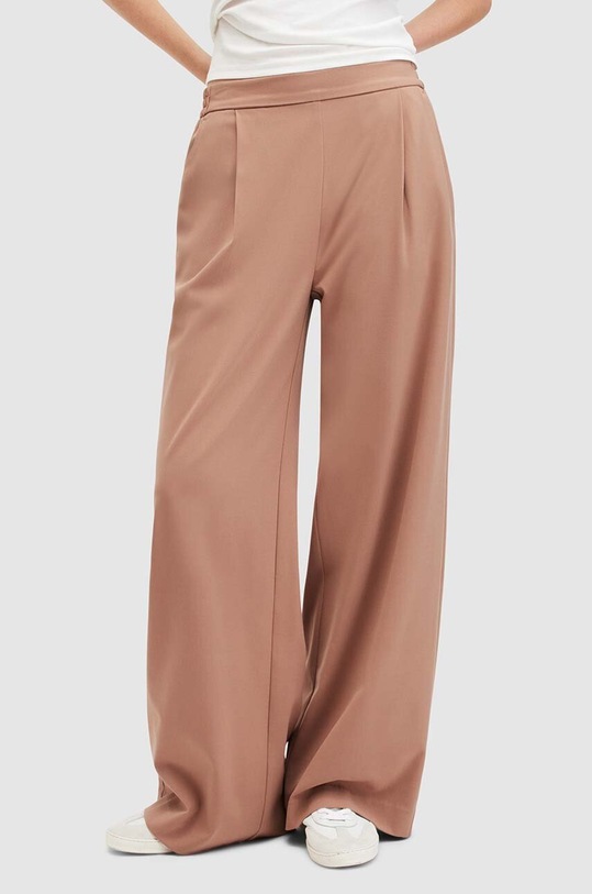 AllSaints spodnie ALEIDA WT519Z brązowy SS24