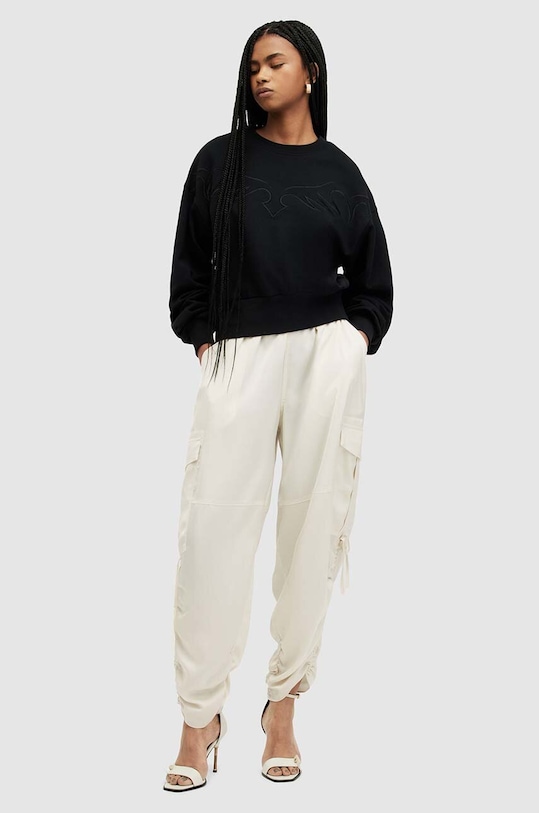 Παντελόνι AllSaints ψηλή λευκό WP014Y