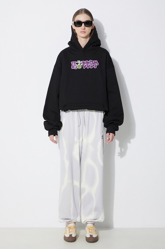 Памучен спортен панталон adidas Originals IU2483 сив SS24