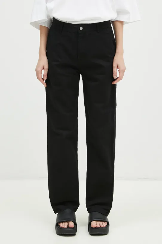 Bavlněné kalhoty Carhartt WIP Pierce Pant Straight bavlna černá I026588.89GD