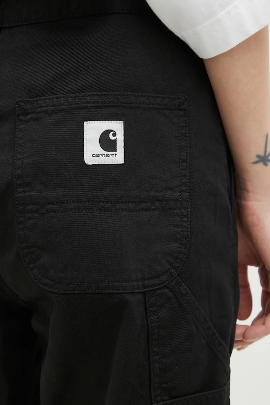 Bavlněné kalhoty Carhartt WIP Pierce Pant Straight černá I026588.89GD