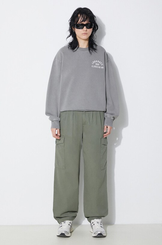 Carhartt WIP spodnie bawełniane Collins Pant I029789.1YFGD zielony SS24