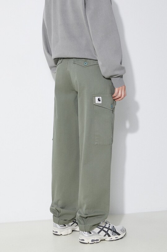 Odzież Carhartt WIP spodnie bawełniane Collins Pant I029789.1YFGD zielony