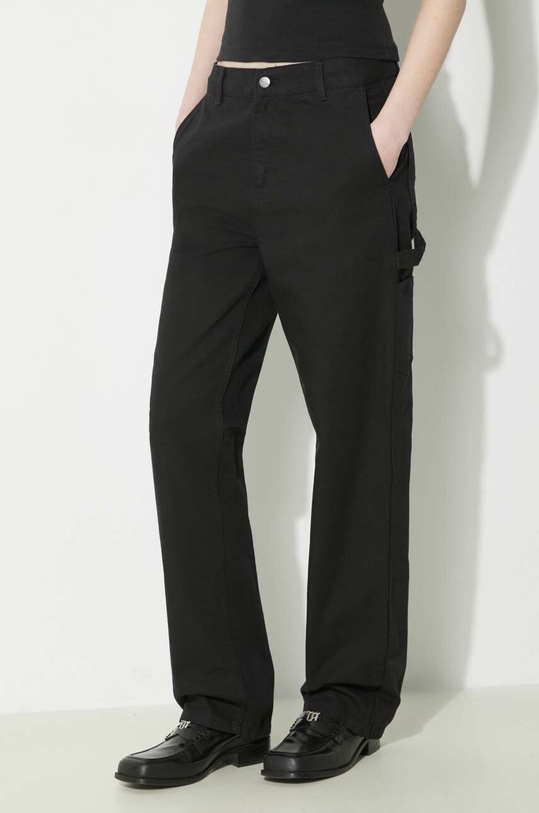 Памучен панталон Carhartt WIP Pierce Pant Straight памук черен I032966.8902