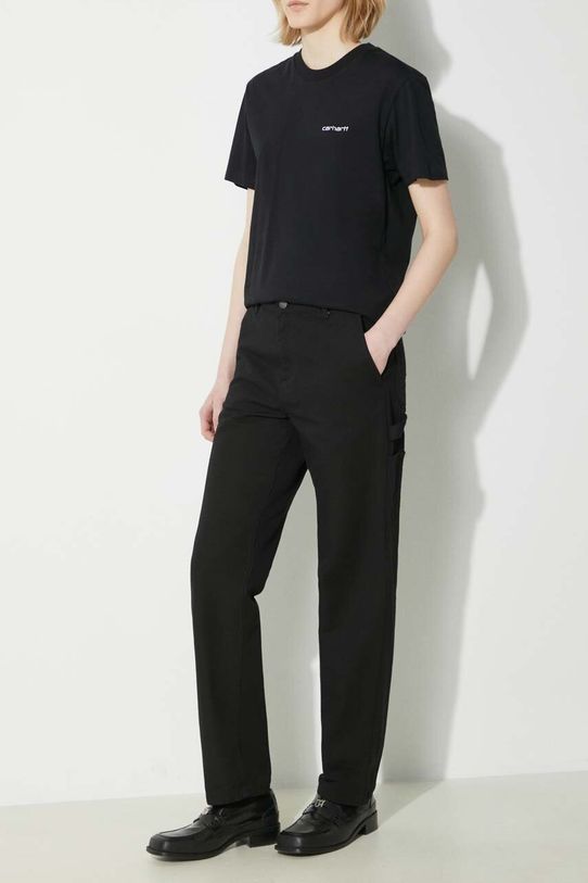 Bavlněné kalhoty Carhartt WIP Pierce Pant bavlna černá I033140.8902