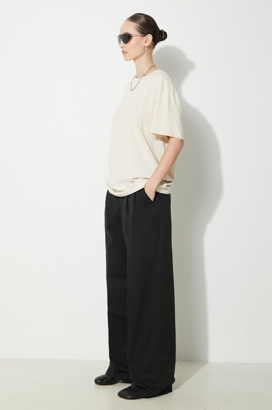Pamučne hlače Carhartt WIP Leola Pant I033147.8906 crna AW24