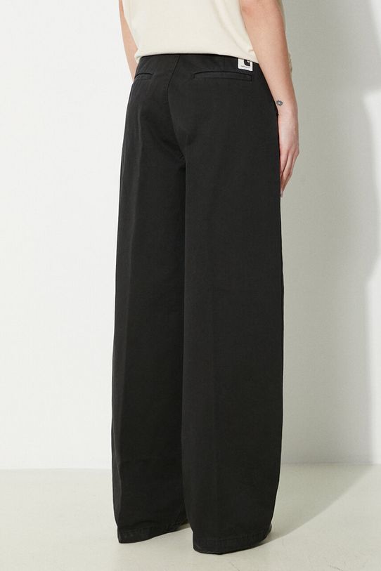 Abbigliamento Carhartt WIP pantaloni in cotone Leola Pant I033147.8906 nero
