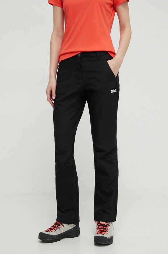 Jack Wolfskin spodnie outdoorowe Active Track tkanina czarny 1508201