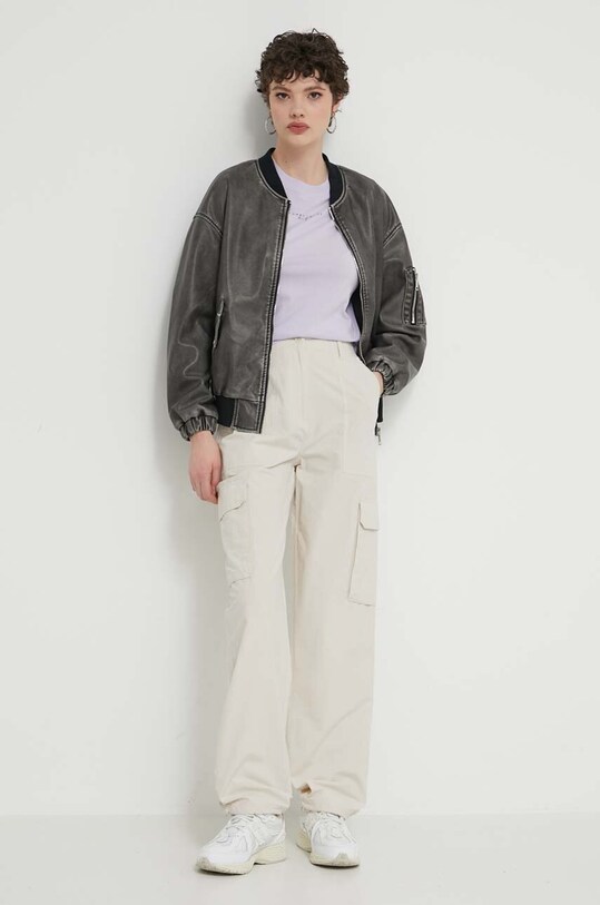 Tommy Jeans spodnie DW0DW17769 beżowy SS24