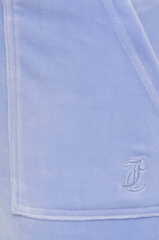 Juicy Couture pantaloni de trening din velur albastru JCAP180.609