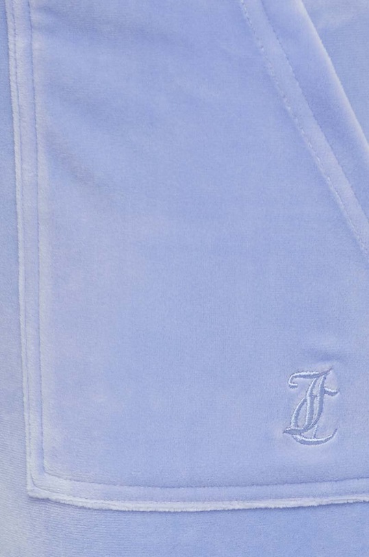 Juicy Couture pantaloni de trening din velur albastru JCAP180.609