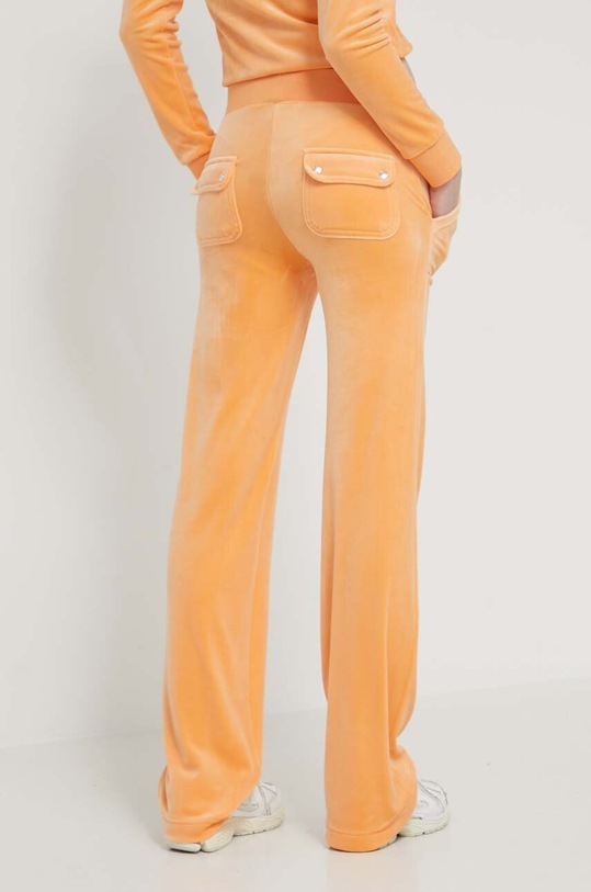 Odzież Juicy Couture spodnie dresowe welurowe JCAP180.610 pomarańczowy