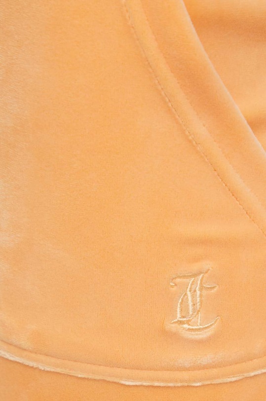 Juicy Couture spodnie dresowe welurowe pomarańczowy JCAP180.610