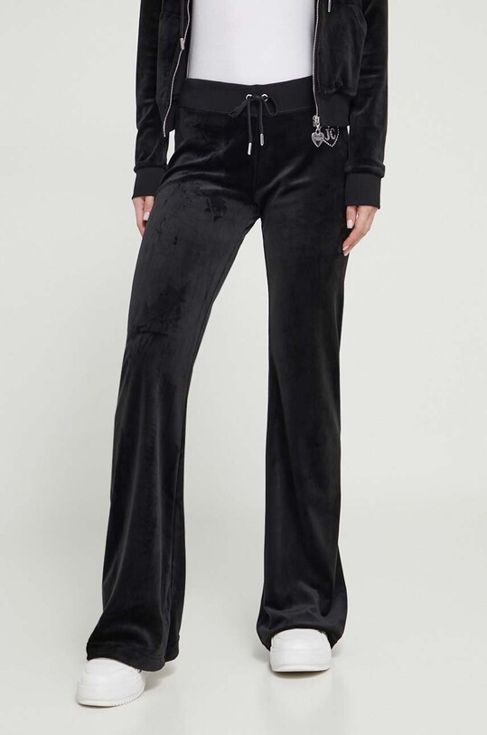 Îmbrăcăminte Juicy Couture pantaloni de trening din velur JCBBJ223823.101 negru