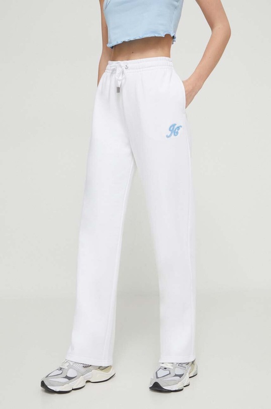 Juicy Couture spodnie dresowe dzianina biały JCWBJ23325.117