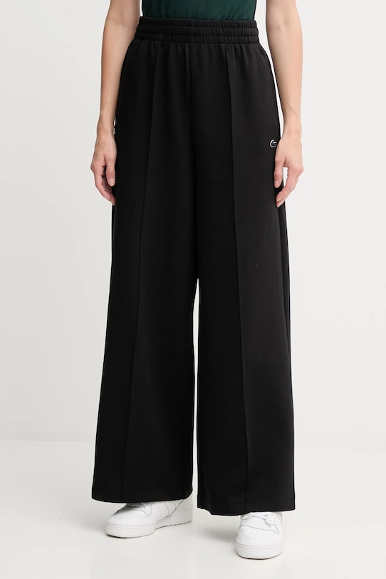 Спортивні штани Lacoste з еластаном чорний XF7374