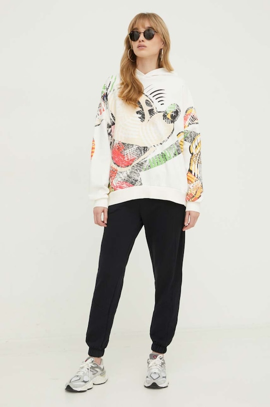 Βαμβακερό παντελόνι Desigual 24SWPK05 σκούρο μπλε SS24