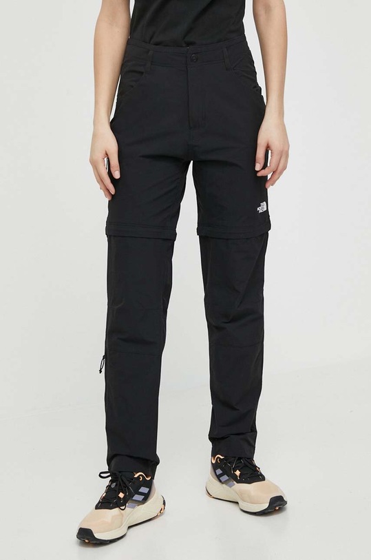 The North Face spodnie outdoorowe Exploration tkanina czarny NF0A7Z97JK31