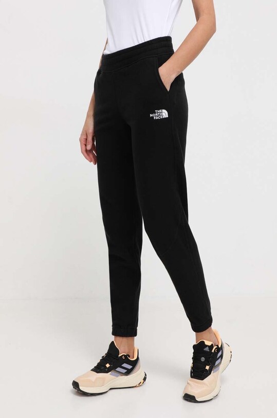 The North Face pantaloni de trening tricotaj negru NF0A855QJK31