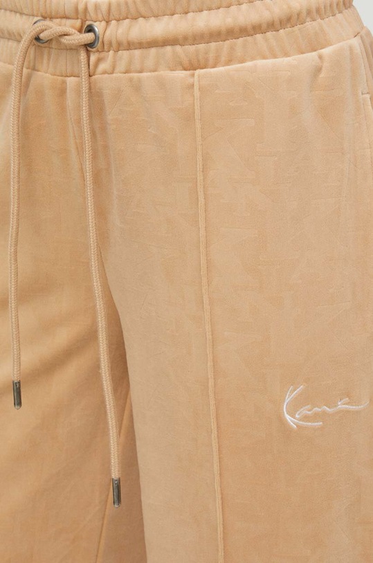 Βελούδινο παντελόνι φόρμας Karl Kani μπεζ 6103167