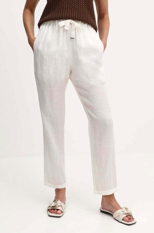 BOSS Orange pantaloni de trening din bumbac bumbac bej 50511767