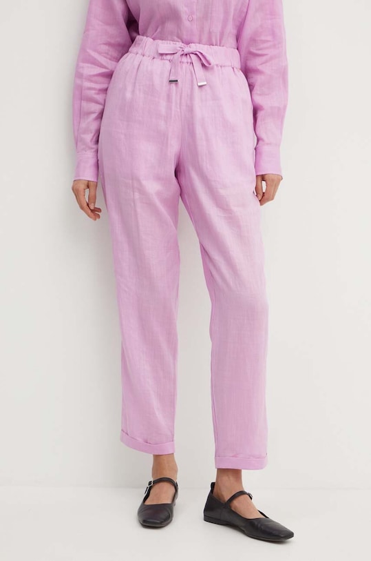 BOSS Orange pantaloni de trening din bumbac bumbac roz 50511767