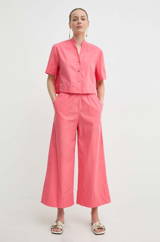 MAX&Co. pantaloni de bumbac bumbac portocaliu 2416131024200