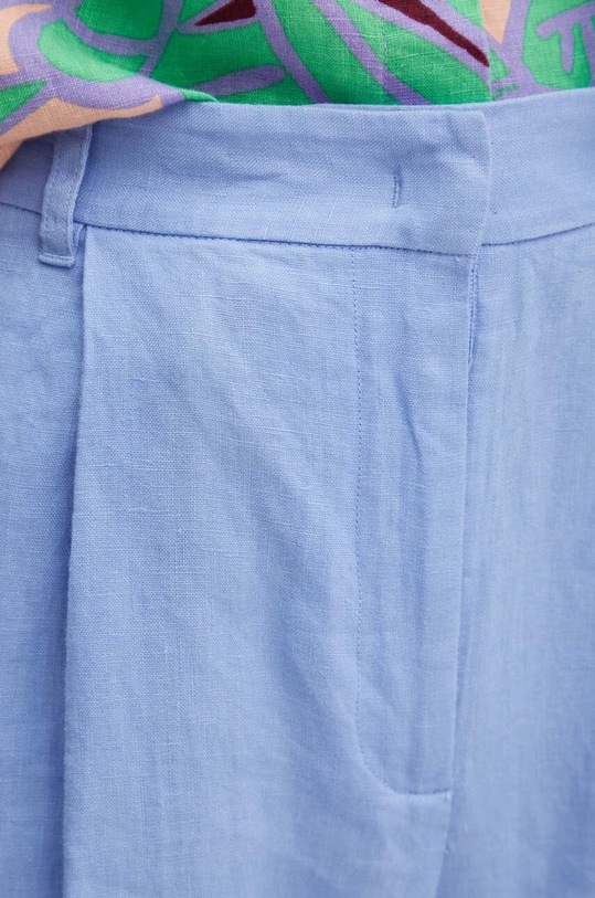 MAX&Co. pantaloni in lino blu 2416131025200