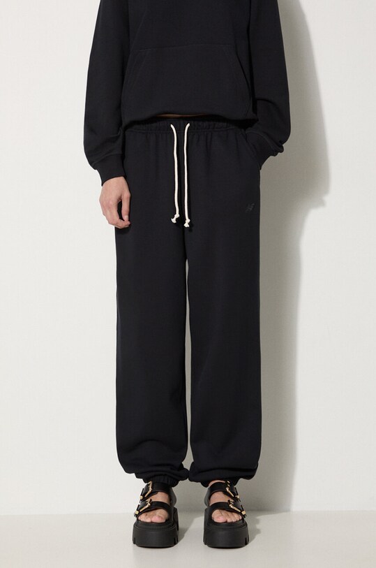 New Balance cotton joggers jersey black WP41513BK