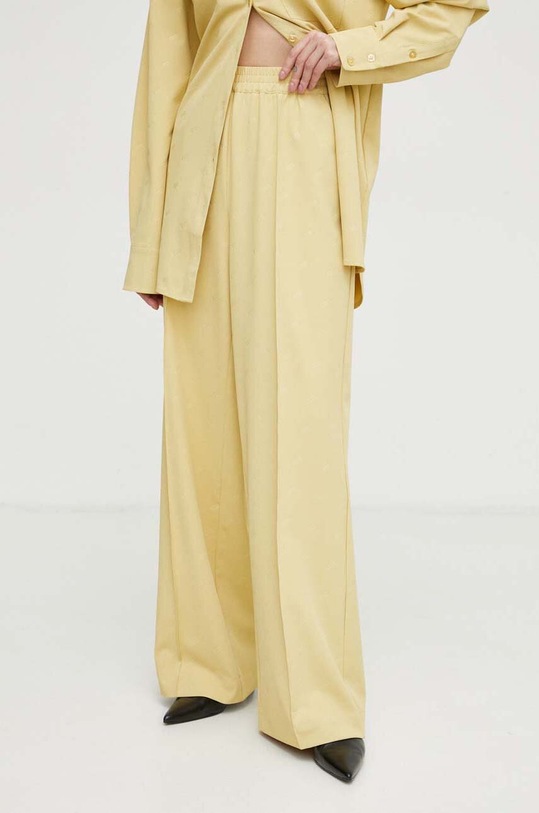 Gestuz spodnie tkanina żółty 10908850