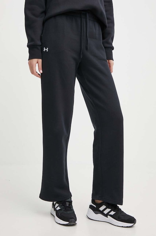 Under Armour pantaloni de trening tricotaj negru 1381847