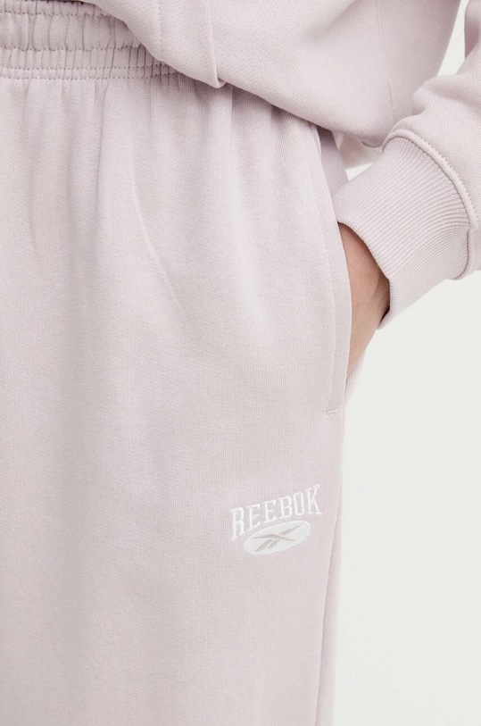 Бавовняні спортивні штани Reebok Classic Archive Essentials рожевий 100076215