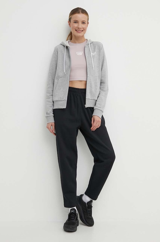 Reebok pantaloni de trening LUX Collection 100075361 negru SS24