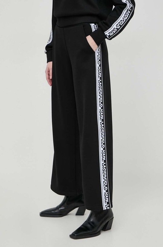 Karl Lagerfeld pantaloni de trening 241W1051 negru SS24