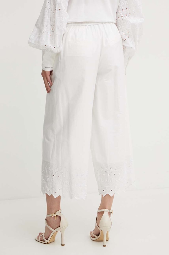 Îmbrăcăminte Karl Lagerfeld pantaloni de bumbac 241W1004 bej