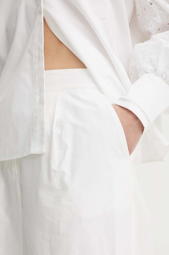 Хлопковые брюки Karl Lagerfeld бежевый 241W1004