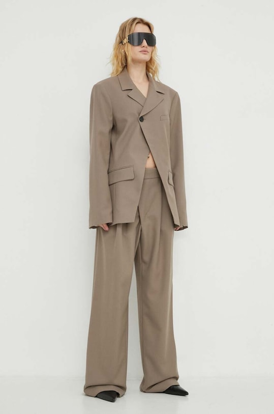 Παντελόνι Won Hundred 2877.14199 καφέ SS24