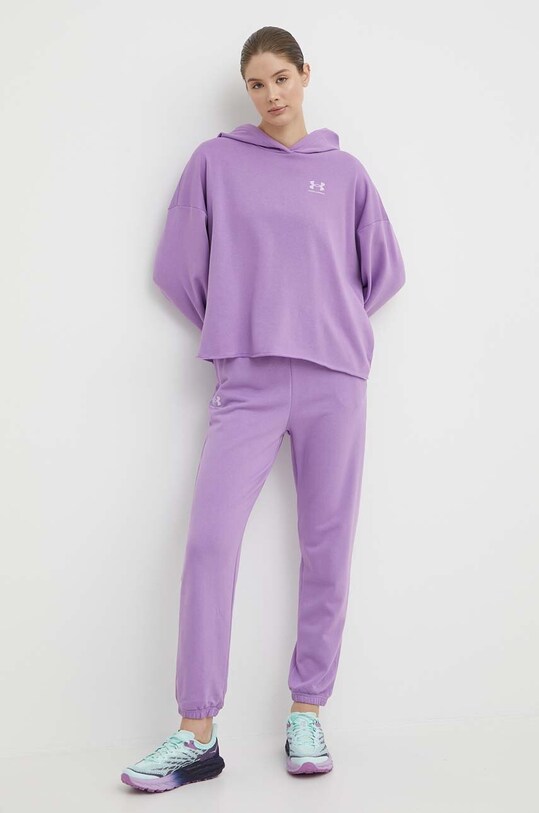 Under Armour pantaloni de antrenament Rival 1382735 violet SS24