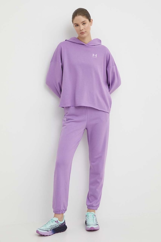 Under Armour pantaloni de antrenament Rival 1382735 violet AW25