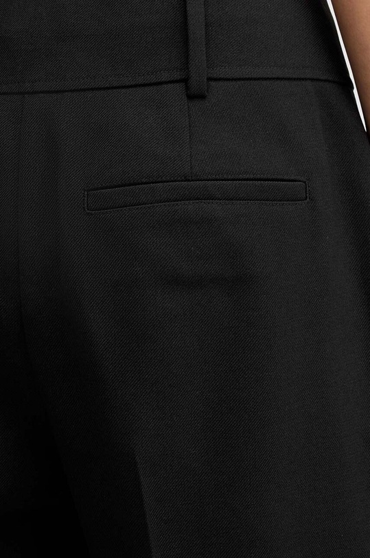 AllSaints spodnie z wełną SEVENH czarny WT518Z