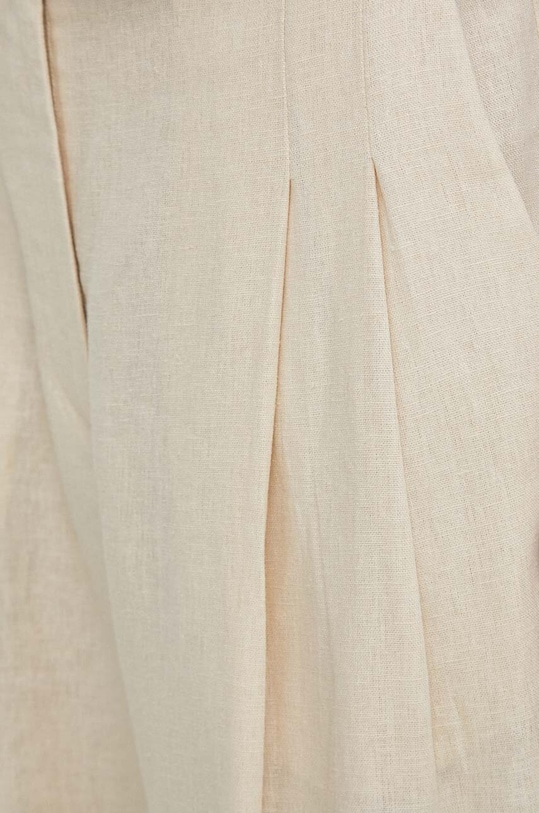 Ľanové nohavice By Malene Birger béžová Q72281006