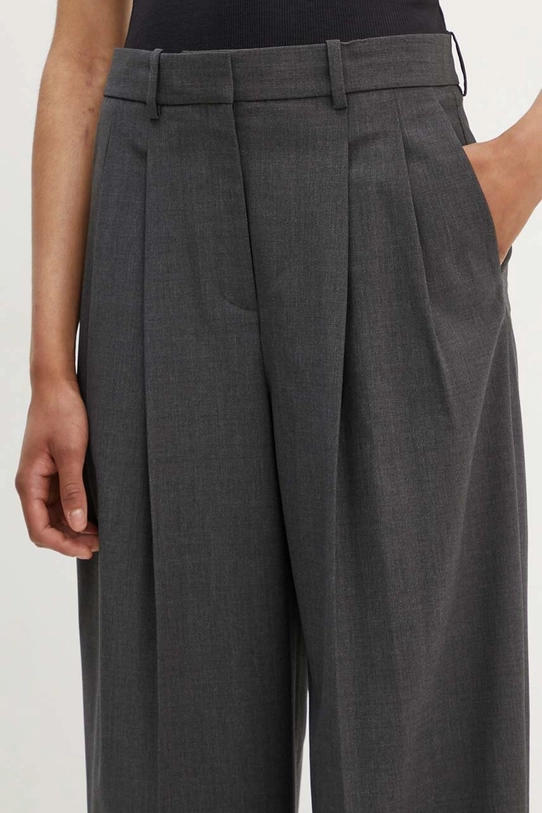 Theory pantaloni de lana gri O0101254